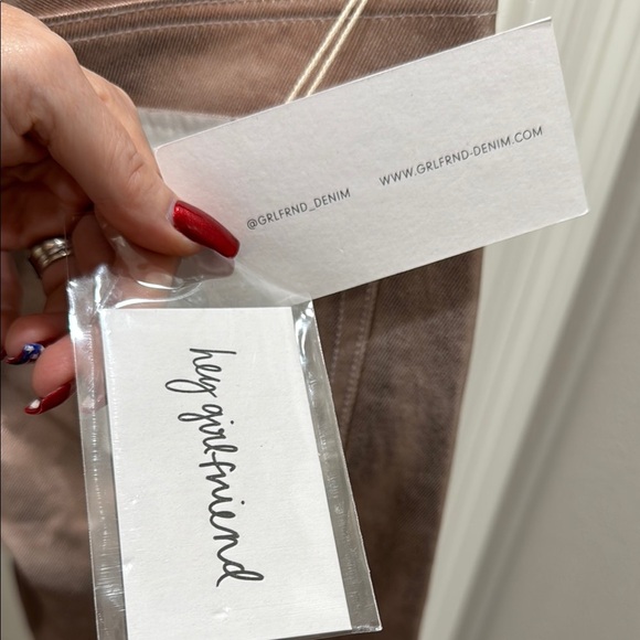 NWT GRLFRND Karolina Pink Metallic Skinny Jeans Size 27 Festival Disco Luxury - Picture 9 of 16